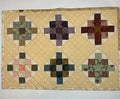 Handmade Patchwork Mini Quilt – Six Block Design
