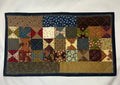 Handmade Hourglass Patchwork Mini Quilt – 18" × 11"
